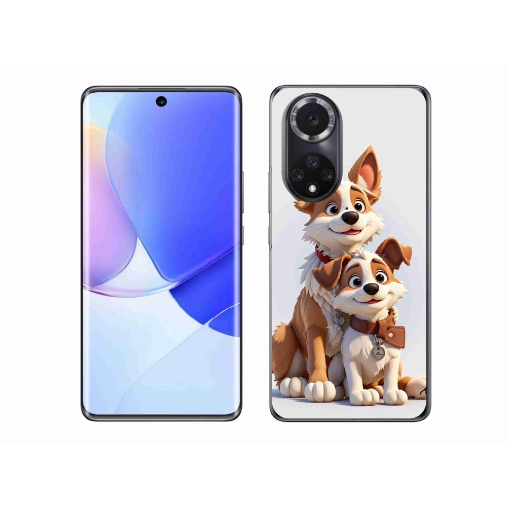 Gelový kryt mmCase na Huawei Nova 9 - kreslení psi