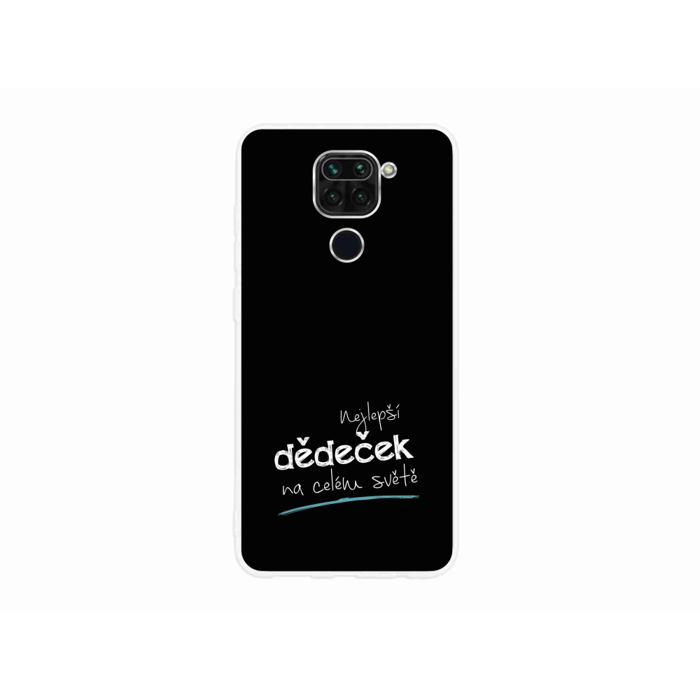 Gélový kryt mmCase na Xiaomi Redmi Note 9 - najlepší dedko 3 čierne pozadie
