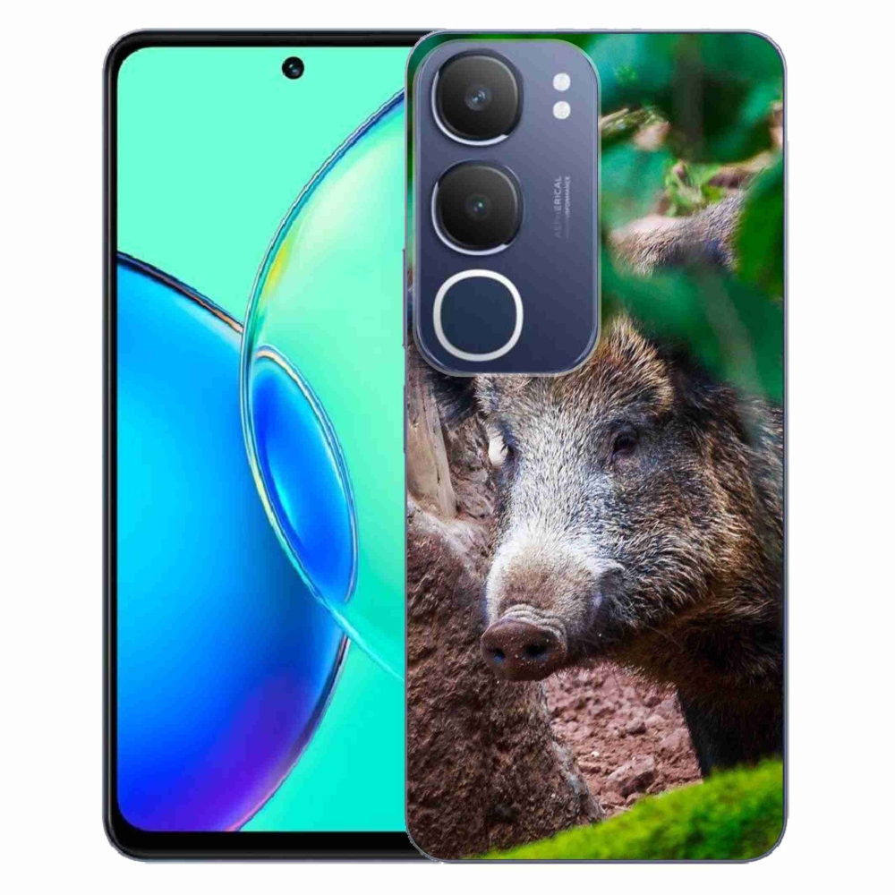 Gélový kryt mmCase na Vivo Y19s - divoké prasa