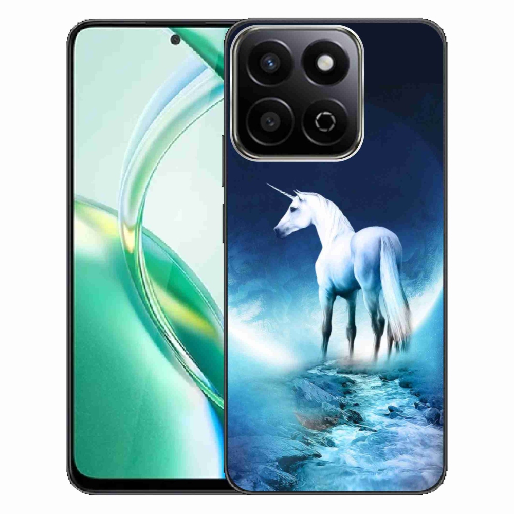 Gélový kryt mmCase na Honor 200 Smart 5G - biely jednorožec