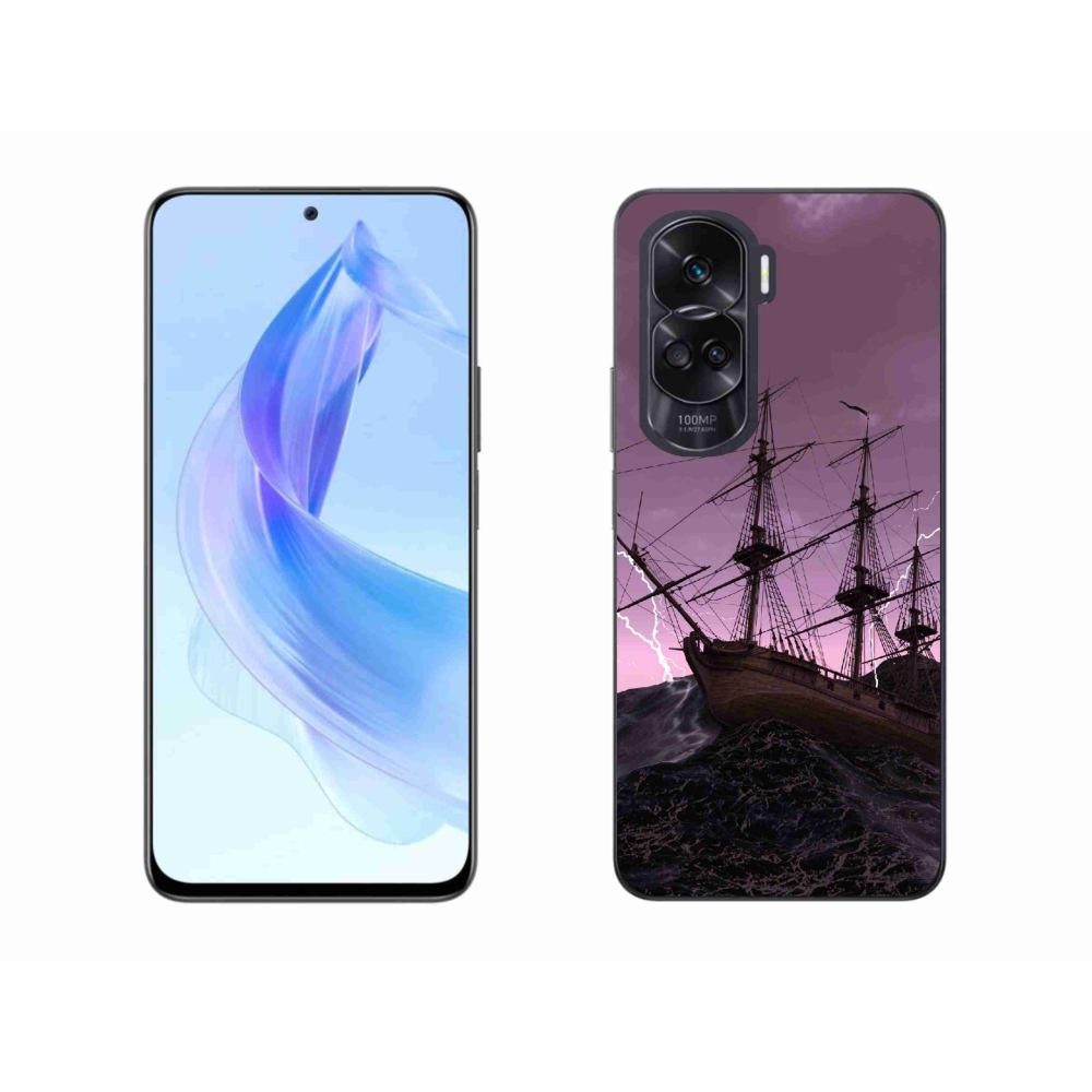 Gélový kryt mmCase na Honor 90 Lite - loď v búrke