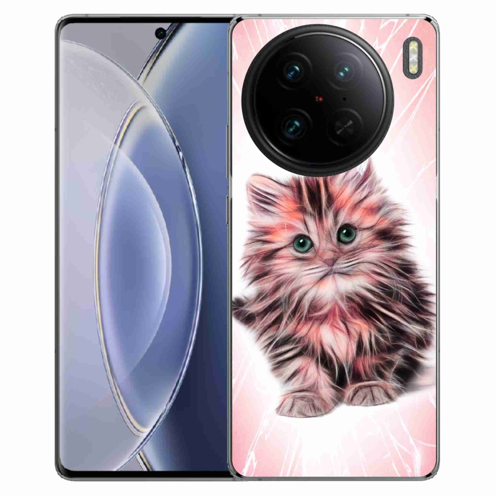 Gélový kryt mmCase na Vivo X90 Pro - roztomilé mačiatko