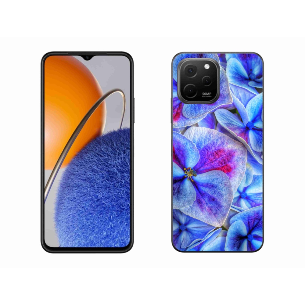 Gélový kryt mmCase na Huawei Nova Y61 - modré kvety 1