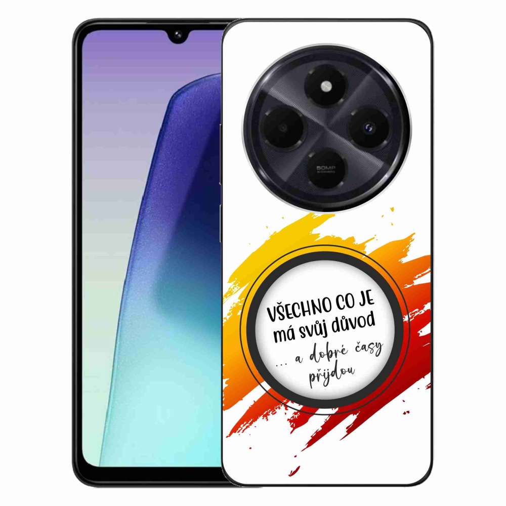 Gélový kryt mmCase na Xiaomi Redmi 14C/Poco C75 - citát 3 biele pozadie