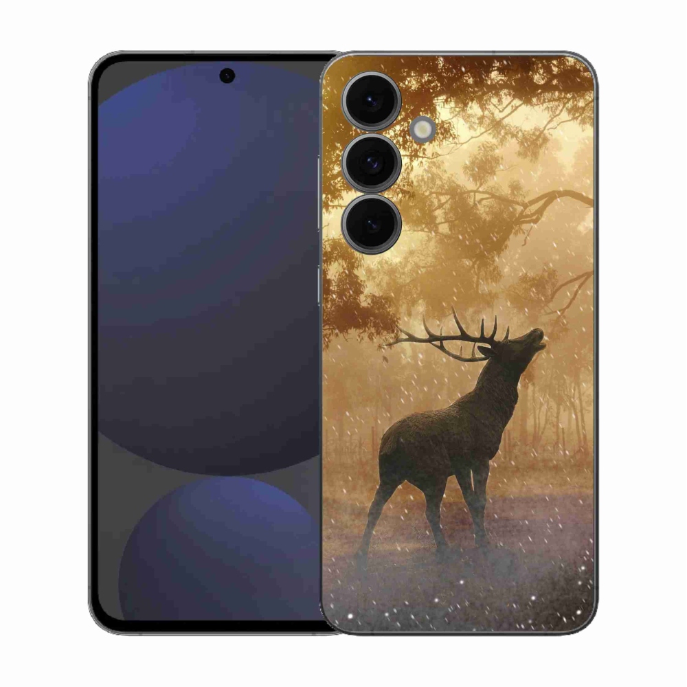 Gélový kryt mmCase na Samsung Galaxy S25 FE - jeleň v ruji