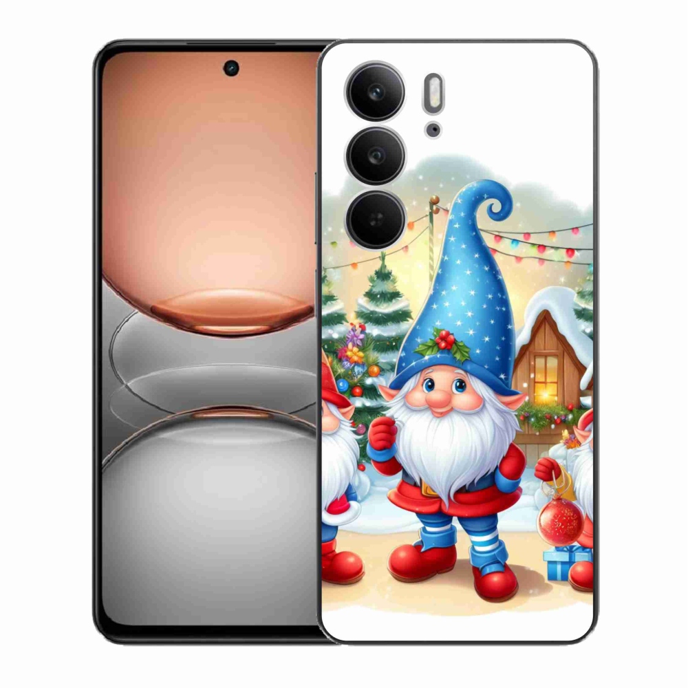 Gélový kryt mmCase na Realme C75 - vianočné škriatkovia