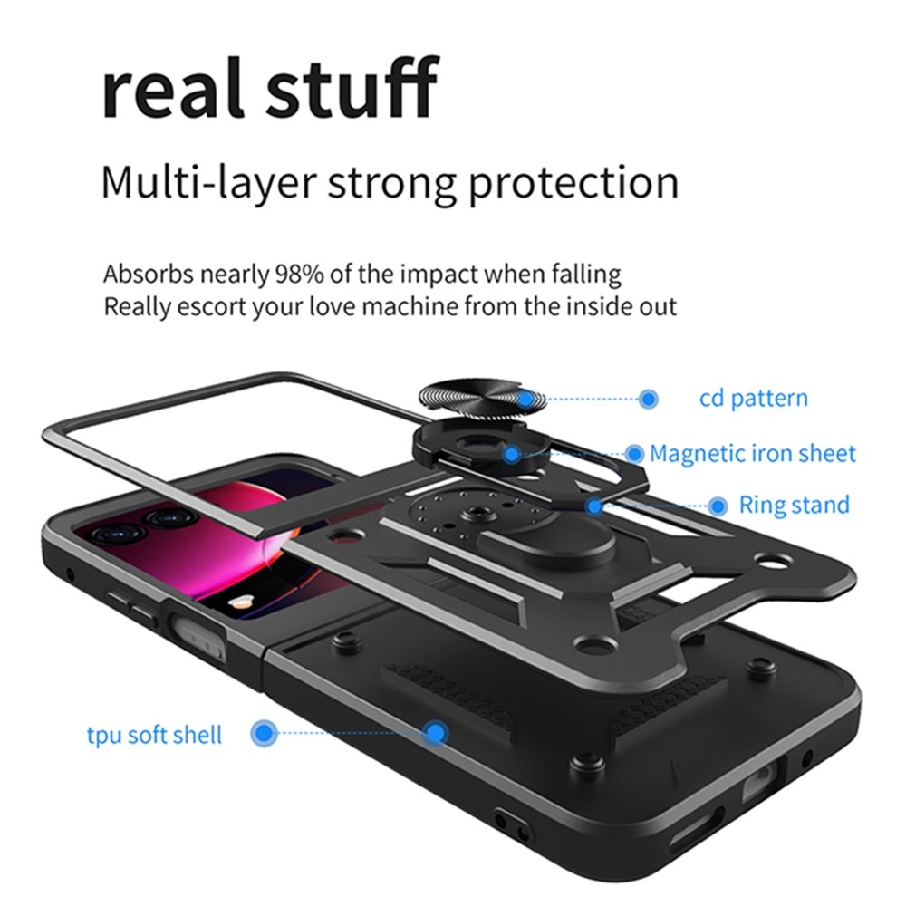 Slide odolný kryt na Motorola Razr 40 Ultra 5G - čierny