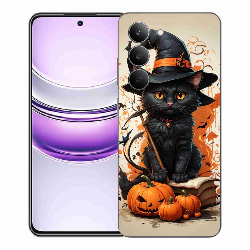 Gélový kryt mmCase na Realme 14x 5G - kocúr čarodejník