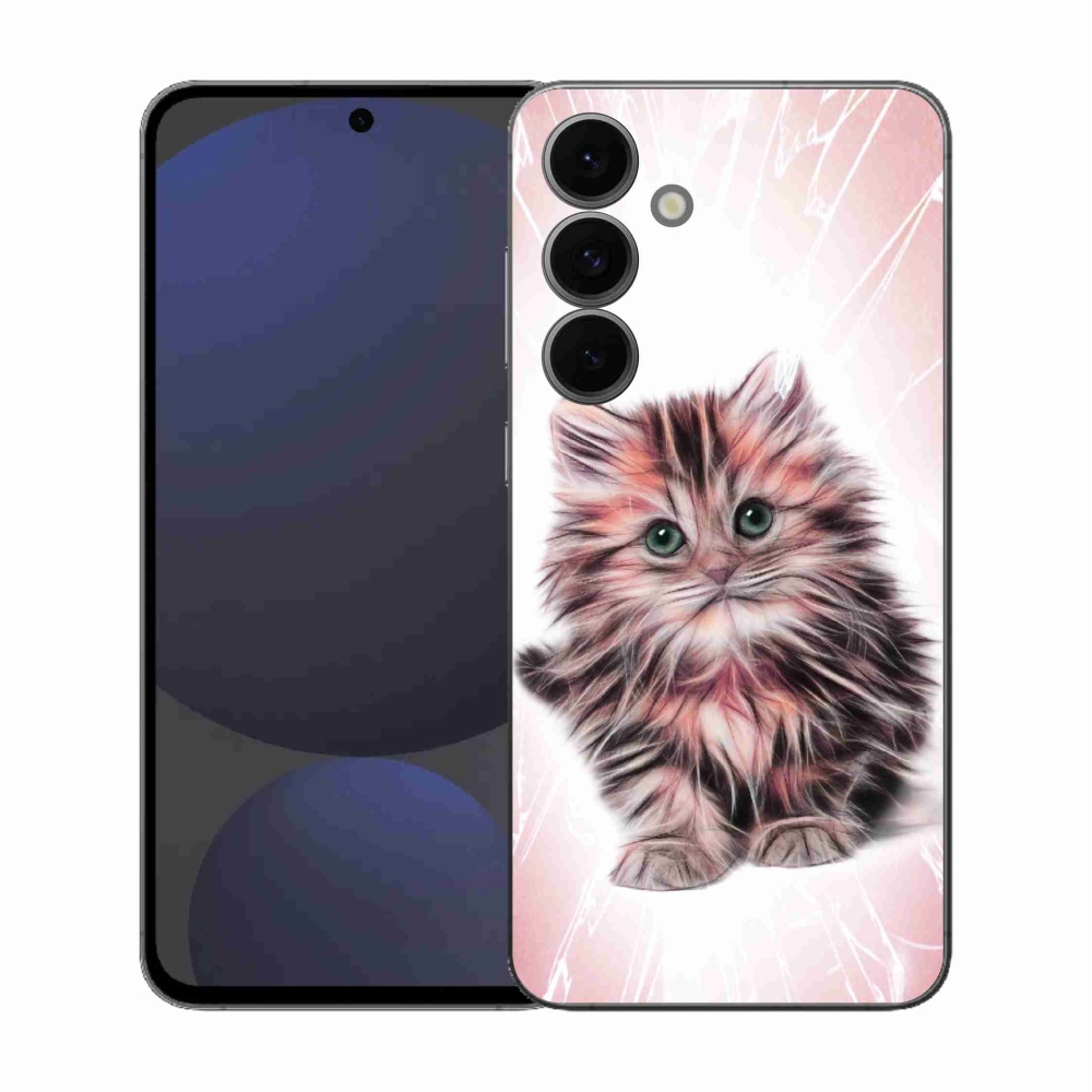 Gélový kryt mmCase na Samsung Galaxy S25 FE - roztomilé mačiatko