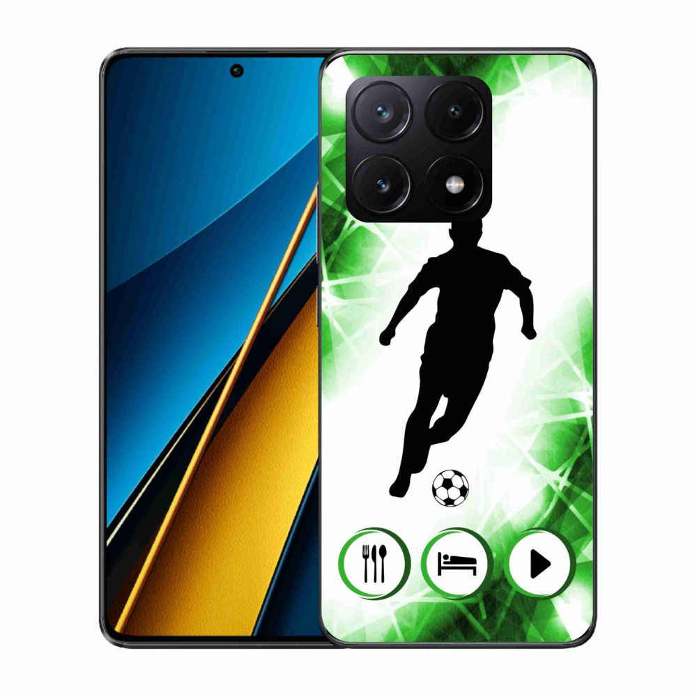 Gélový kryt mmCase na Xiaomi Poco X6 Pro 5G - futbalista