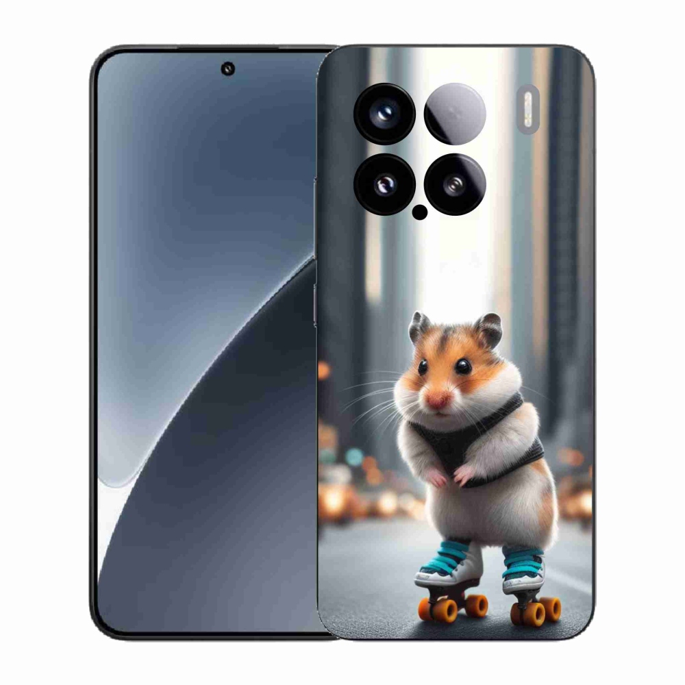 Gélový kryt mmCase na Xiaomi 15 - škrečok na korčuliach