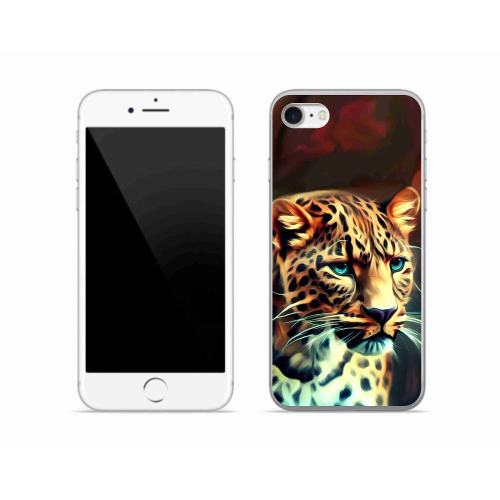 Gélový kryt mmCase na iPhone SE (2022) - leopard