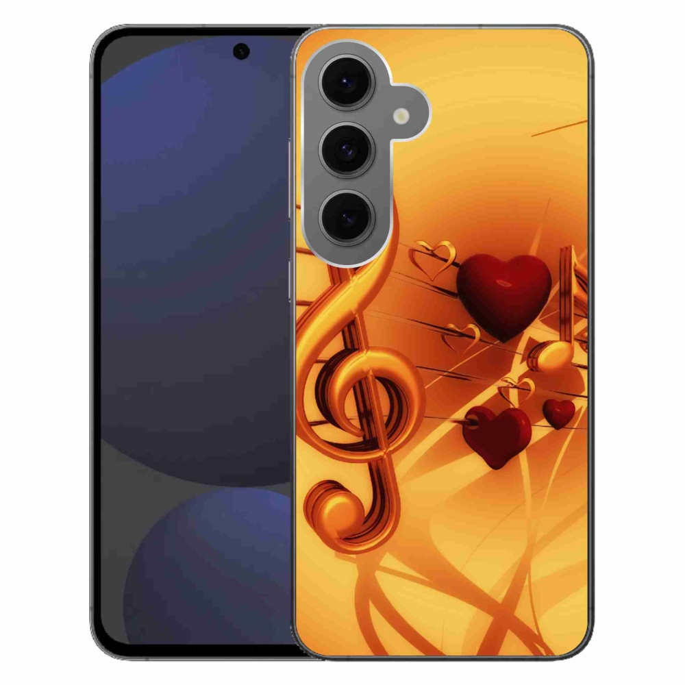 Gélový kryt mmCase na Samsung Galaxy S24 FE - noty