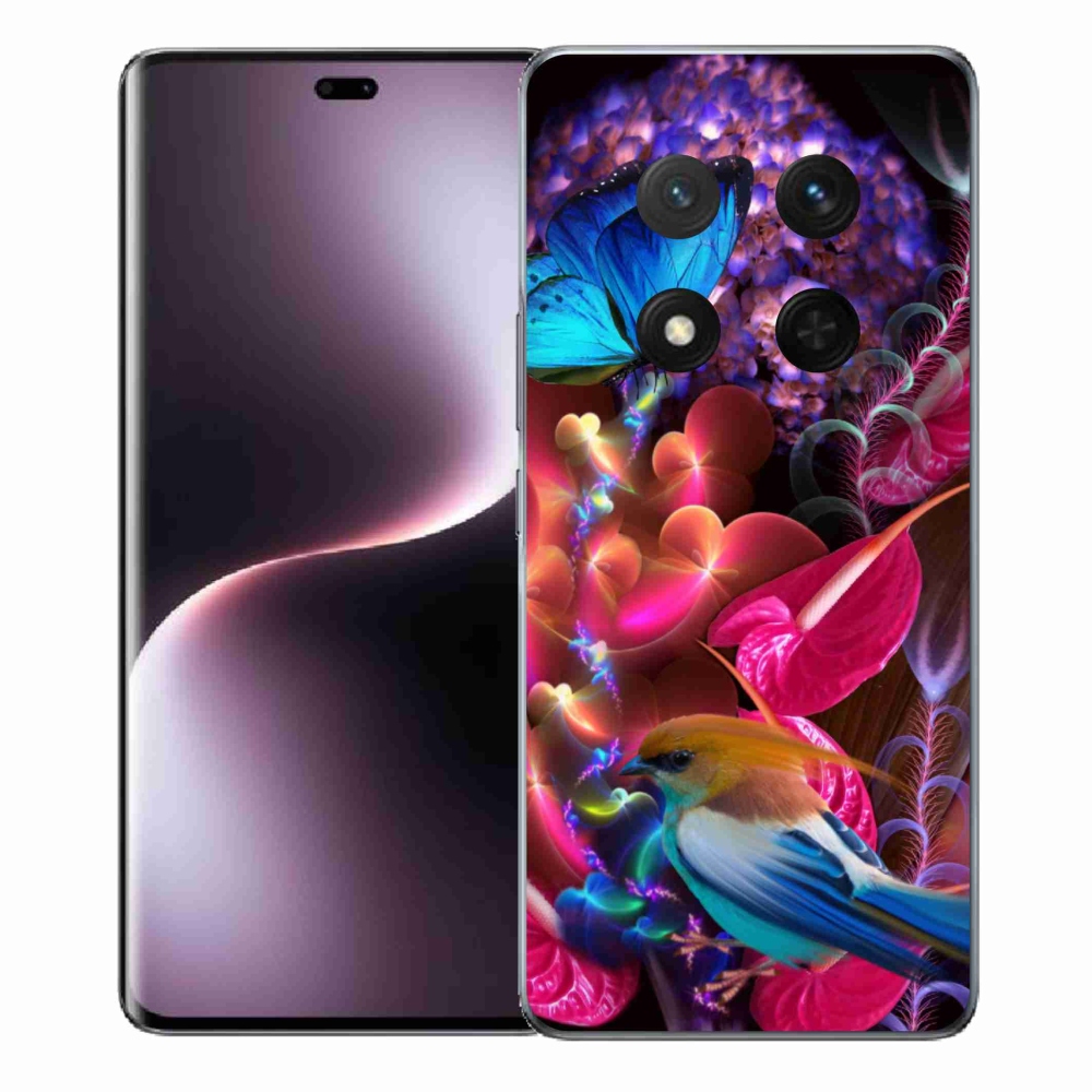 Gélový kryt mmCase na Honor Magic 7 Lite 5G - farebné kvety