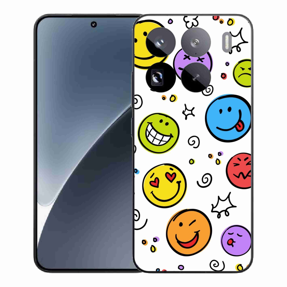Gélový kryt mmCase na Xiaomi 15 Pro - smajlíci
