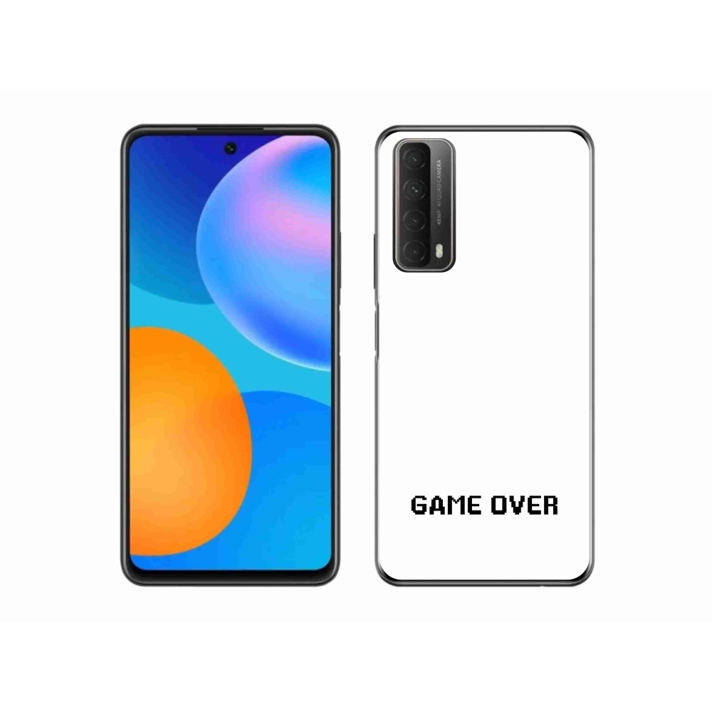 Gélový kryt mmCase na Huawei P Smart (2021) - game over biele pozadie