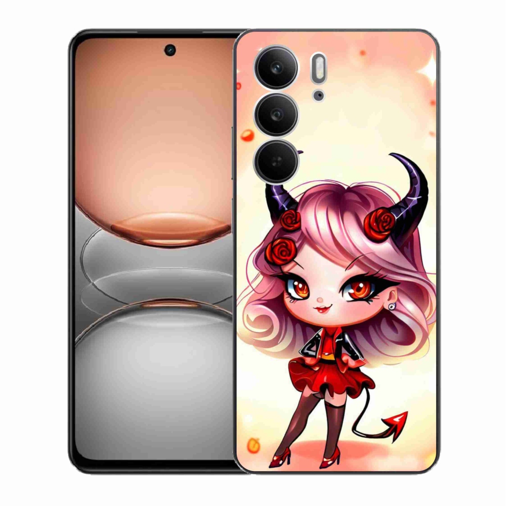 Gélový kryt mmCase na Realme C75 - kreslená čertica