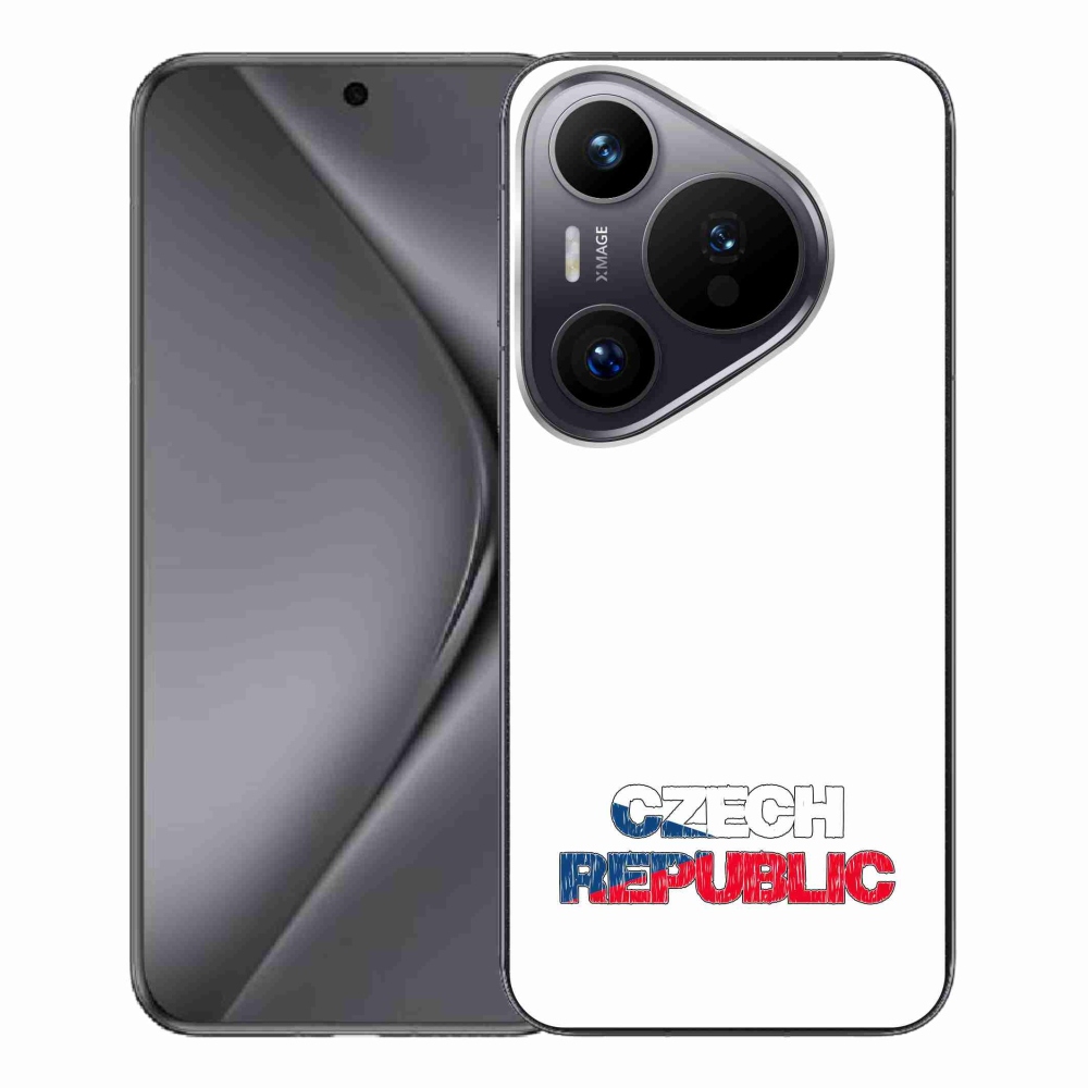 Gélový kryt mmCase na Huawei Pura 70 Pro - Czech Republic biele pozadie