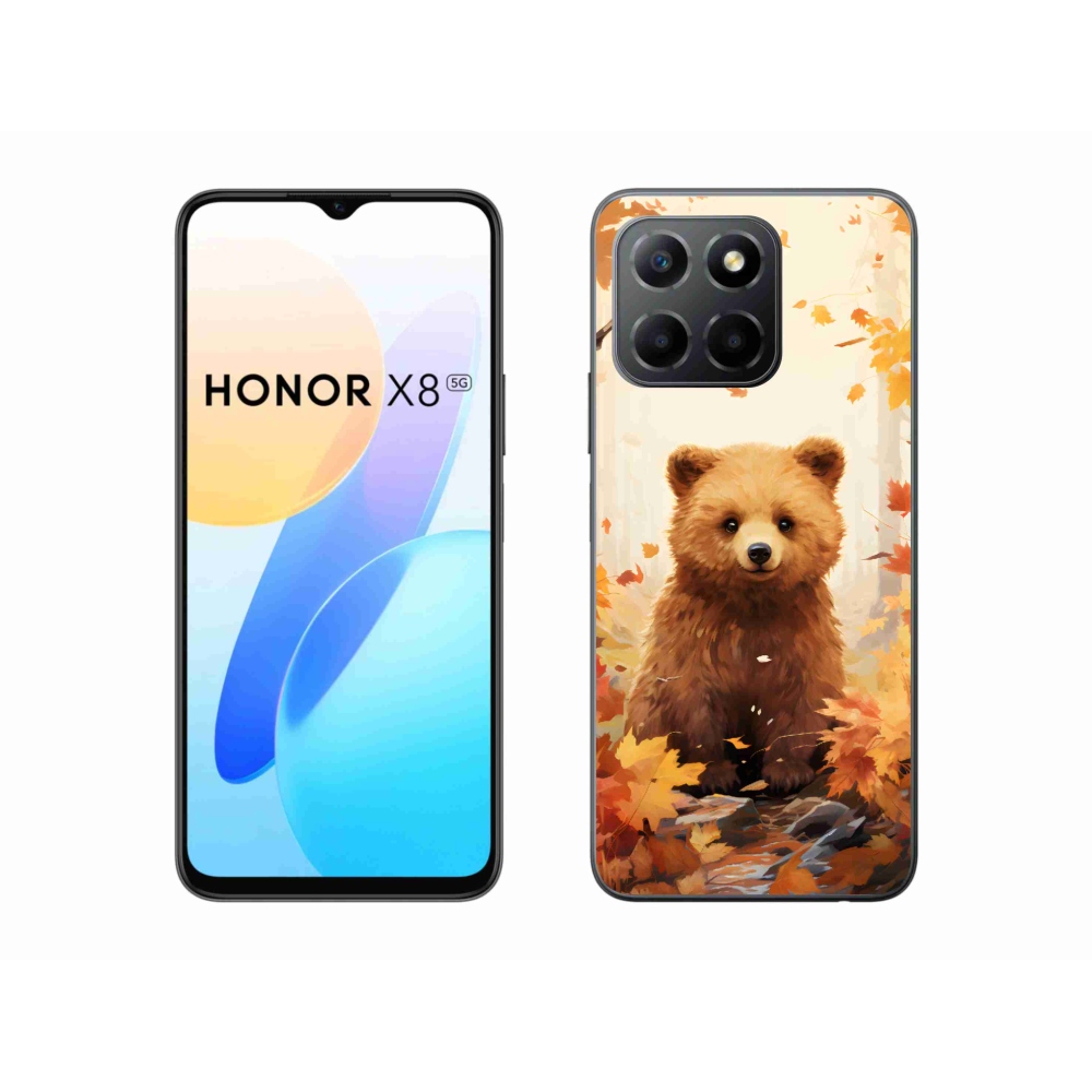 Gélový kryt mmCase na Honor X8 5G - medveď v lese