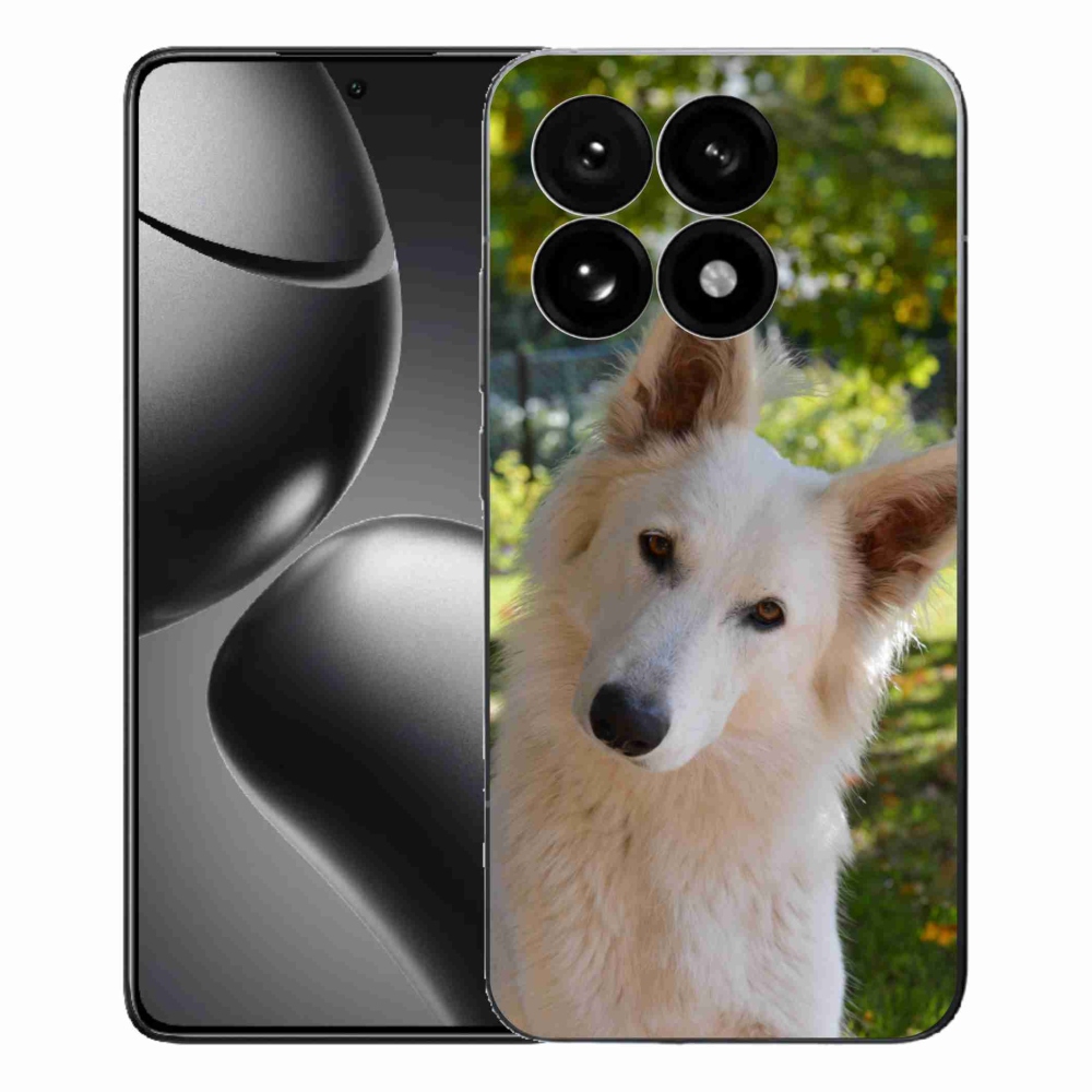 Gélový kryt mmCase na Xiaomi 15T - biely švajčiarsky ovčiak 1