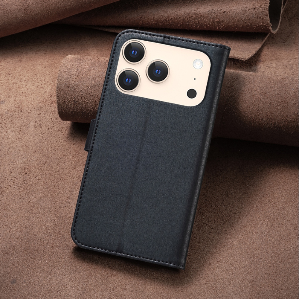 Clover knižkové púzdro na iPhone 17 Pro Max - čierne