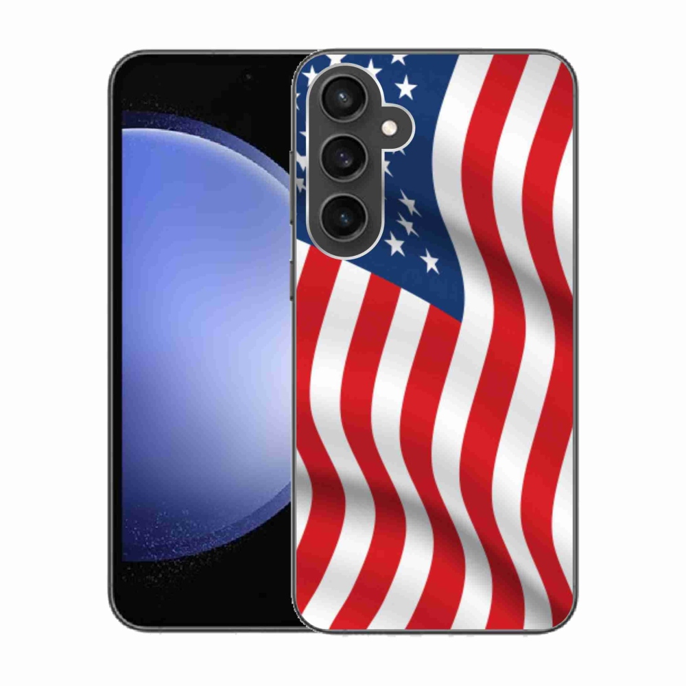 Gélový kryt mmCase na Samsung Galaxy S23 FE - USA vlajka