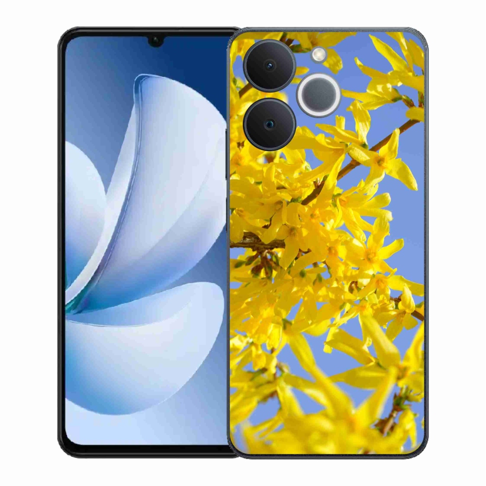 Gélový kryt mmCase na Realme Note 70T - žlté kvety