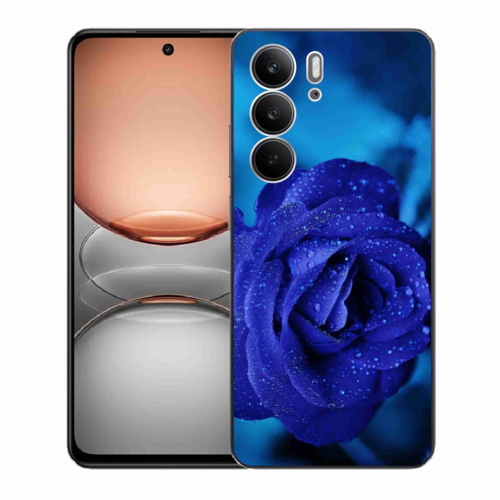 Gélový kryt mmCase na Realme C75 - modrá ruža