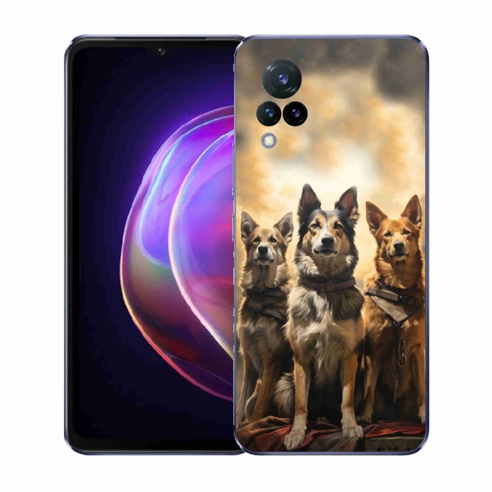 Gélový kryt mmCase na Vivo V21 4G/5G - tri psy