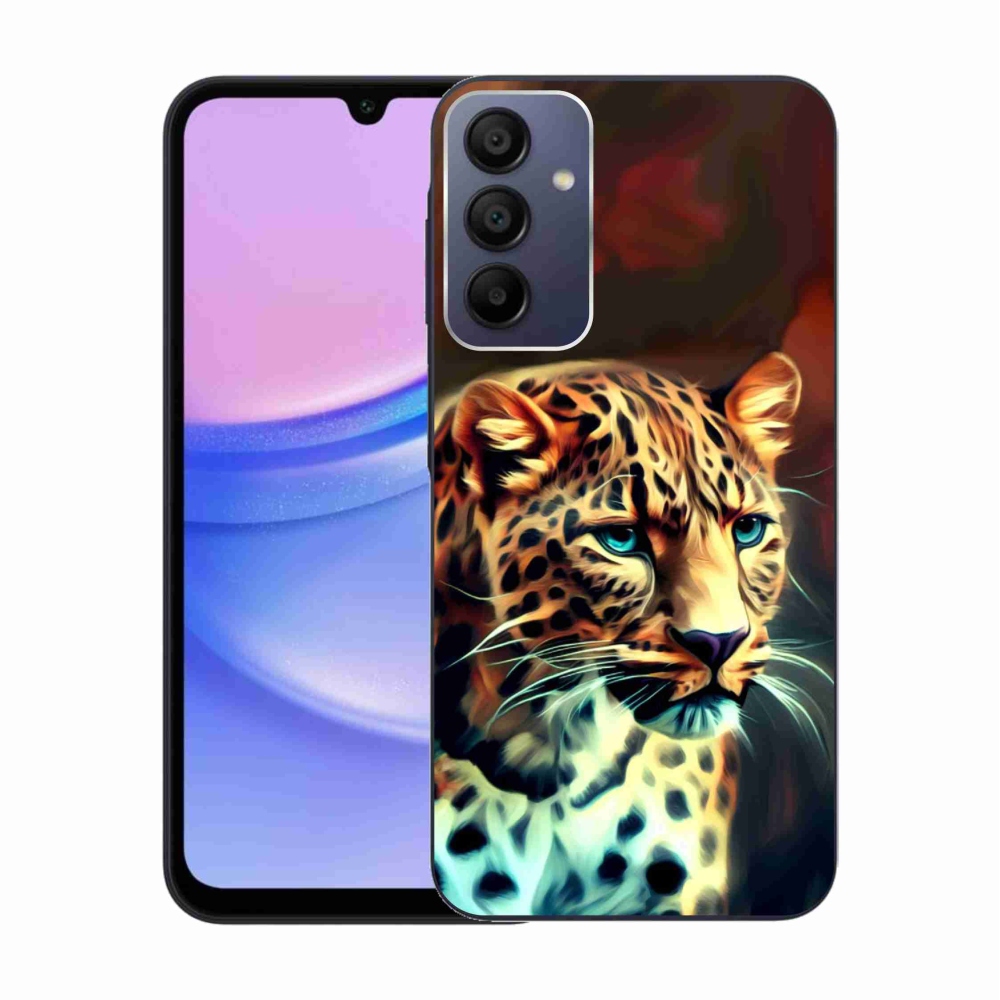 Gélový kryt mmCase na Samsung Galaxy A15 4G/5G - leopard