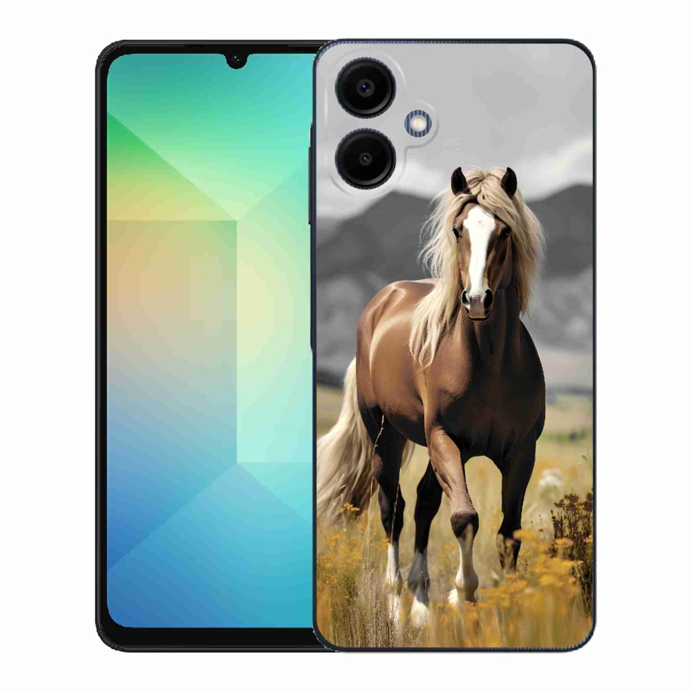 Gélový kryt mmCase na Samsung Galaxy A06 4G - hnedý kôň 1