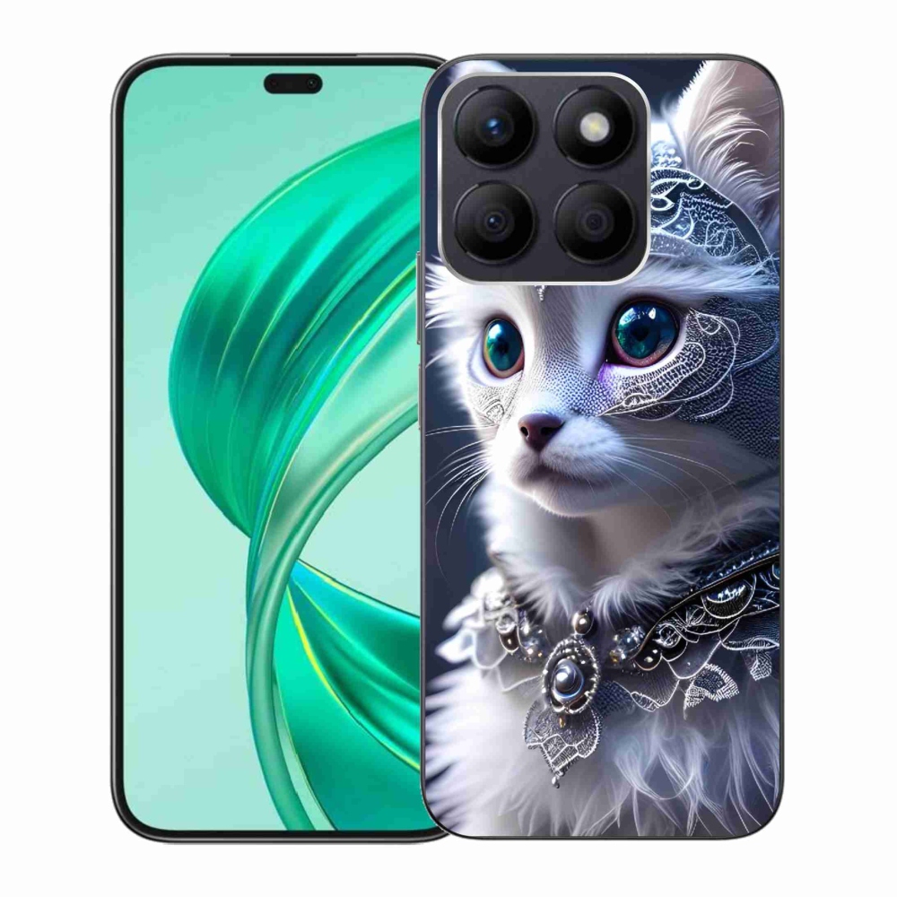 Gélový kryt mmCase na Honor X8b - biela mačka