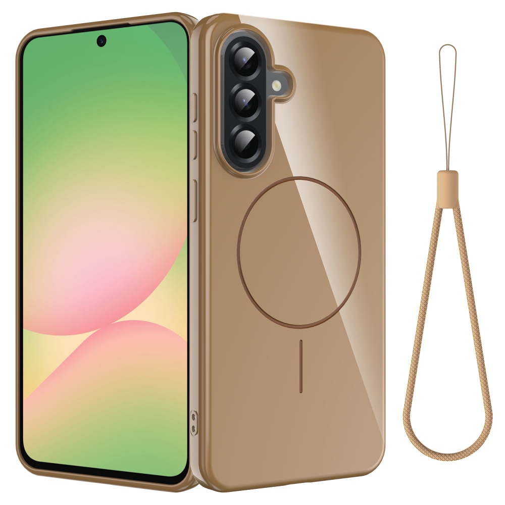 Carry gélový obal s MagSafe na Samsung Galaxy A17 5G - zlatý