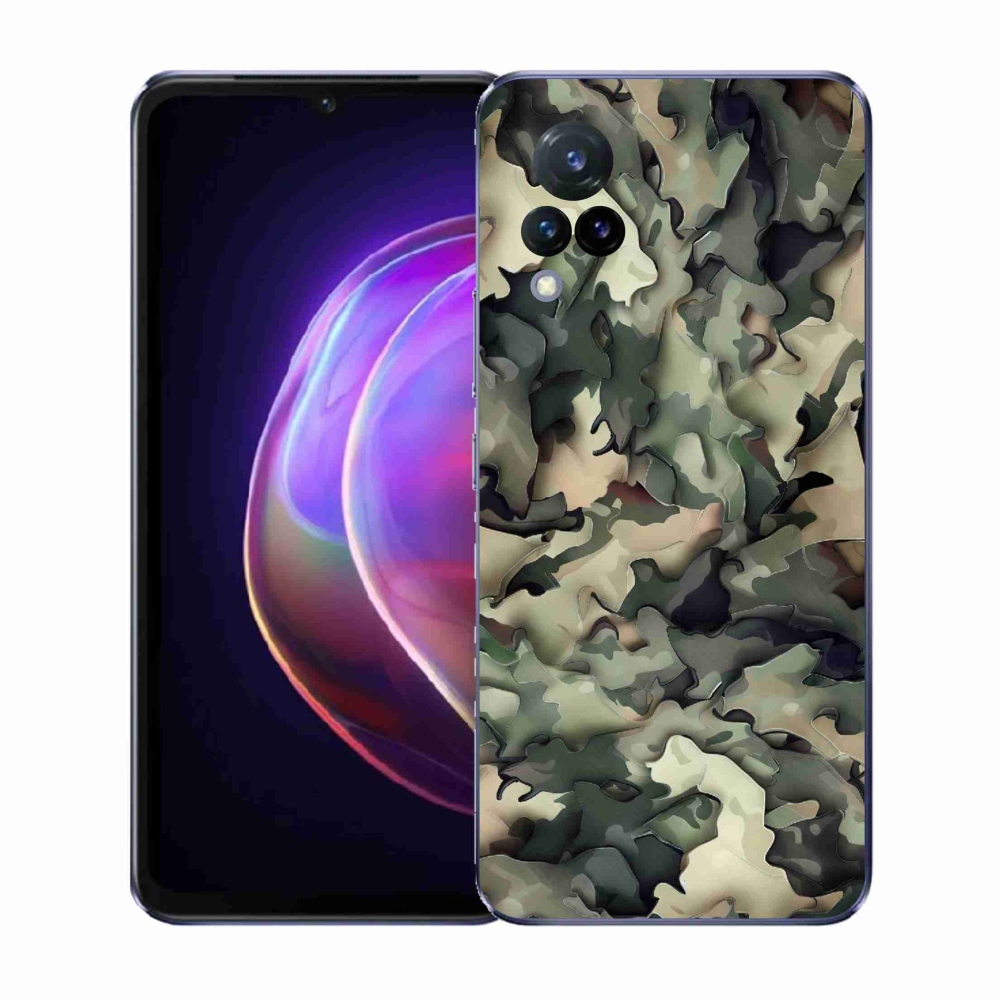Gélový kryt mmCase na Vivo V21 4G/5G - maskáčový vzor 9