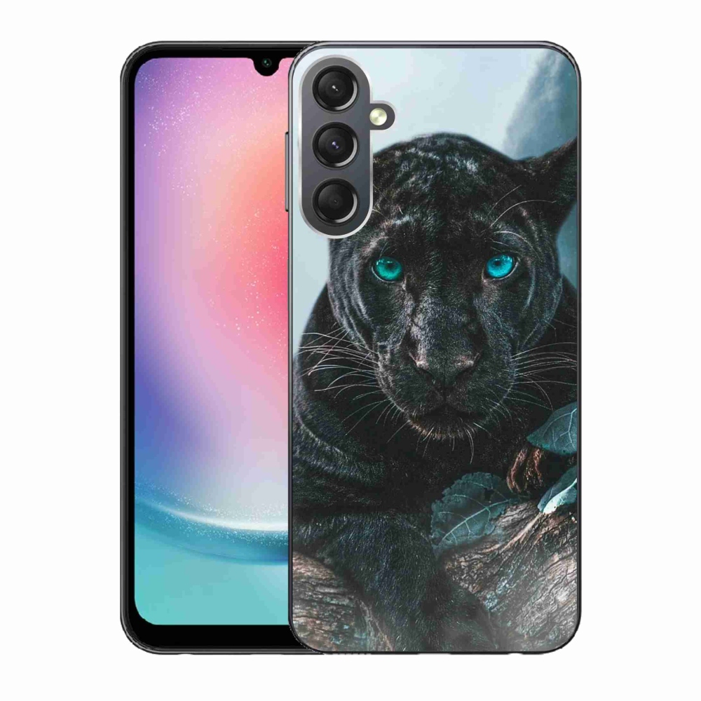 Gélový kryt mmCase na Samsung Galaxy A24 - čierny panter