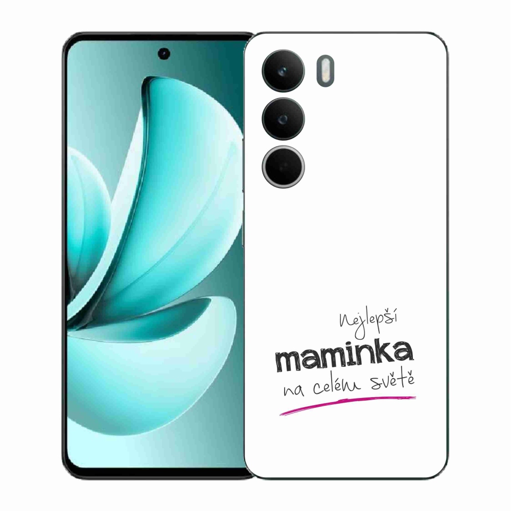 Gélový kryt mmCase na Realme C71 - najlepšia mamička 4 biele pozadie