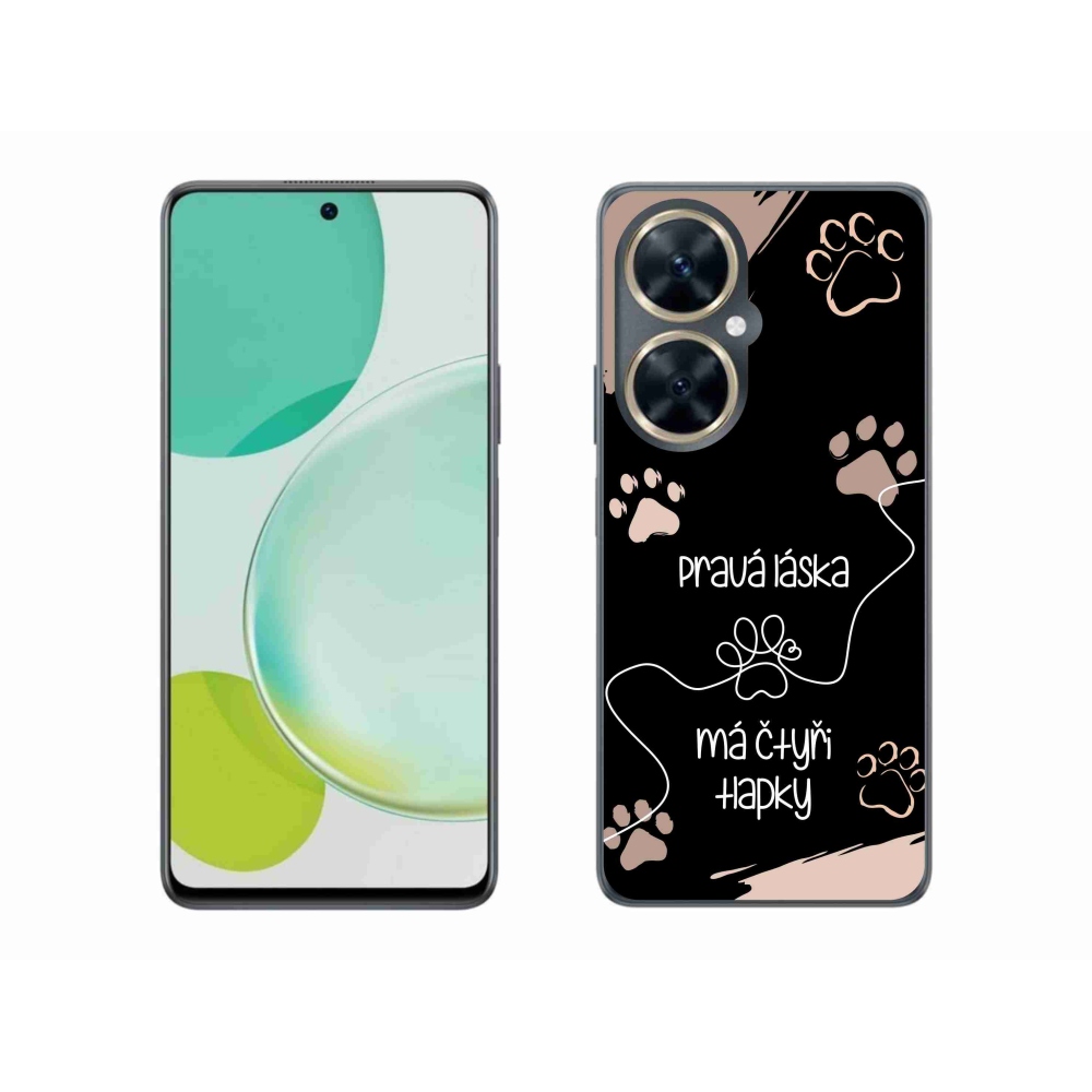 Gélový kryt mmCase na Huawei Nova 11i - psí motív 1 čierne pozadie