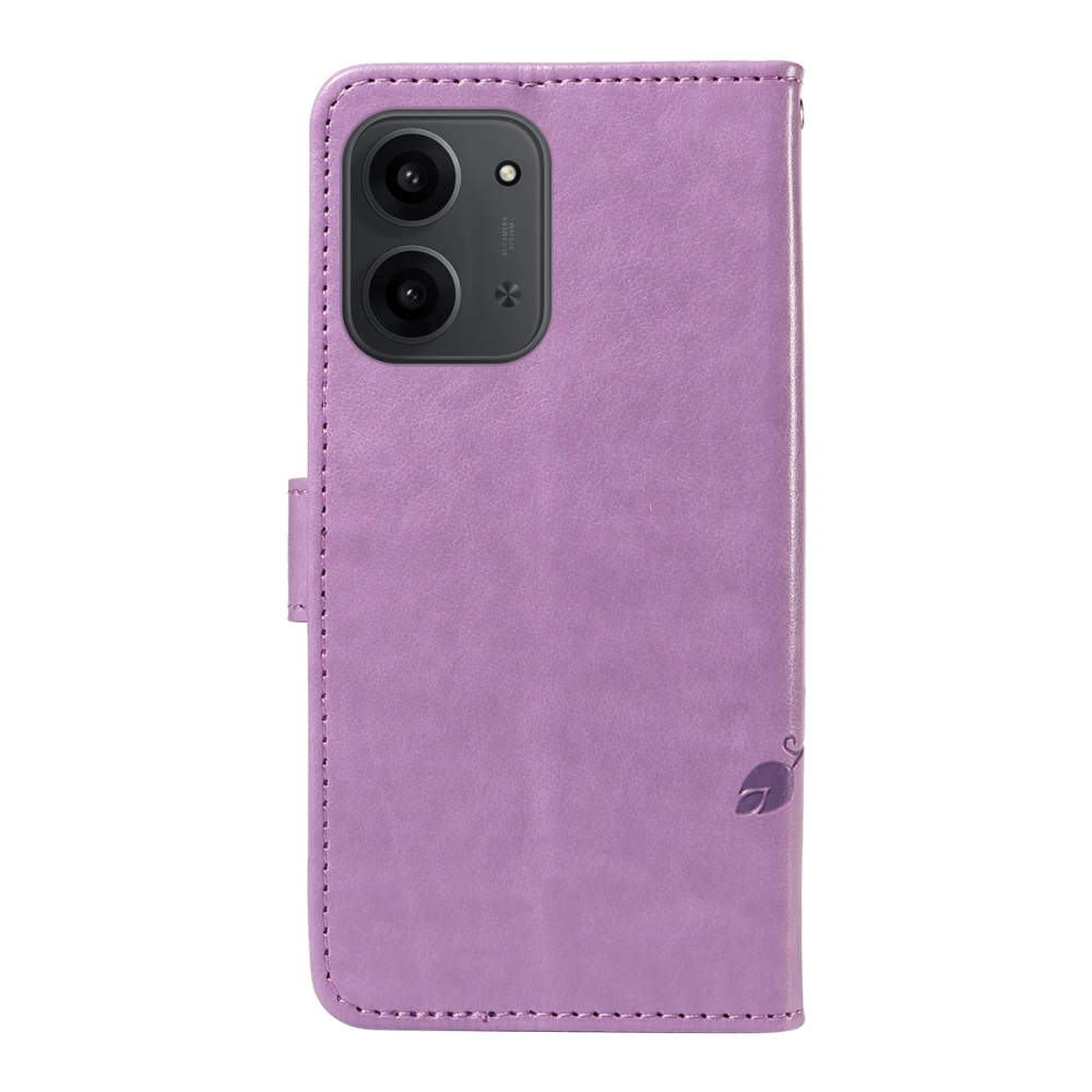 Flowers knižkové puzdro na Xiaomi Redmi 15C 4G/5G (173mm) - svetlofialové