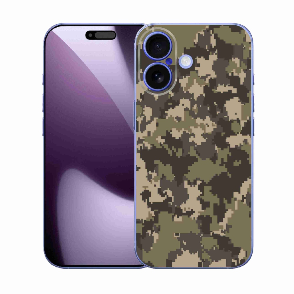 Gélový kryt mmCase na iPhone 17 - maskáčový vzor 12
