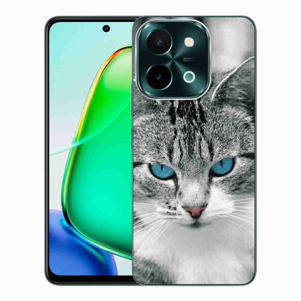 Gélový kryt mmCase na Vivo Y28 - mačacie pohľad 1