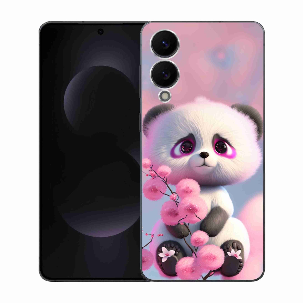 Gélový kryt mmCase na Samsung Galaxy S25 Edge - roztomilá panda 1