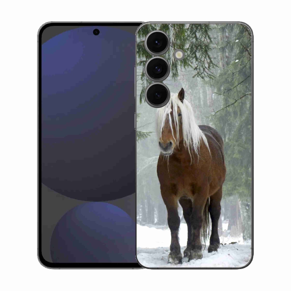 Gélový kryt mmCase na Samsung Galaxy S25 FE - kôň v lese