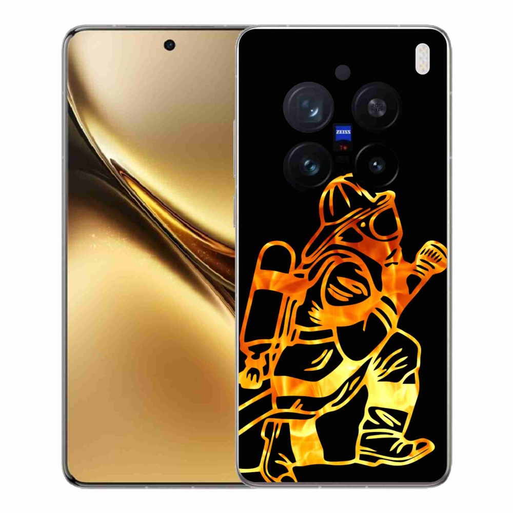 Gélový kryt mmCase na Vivo X200 Pro 5G - hasič 1