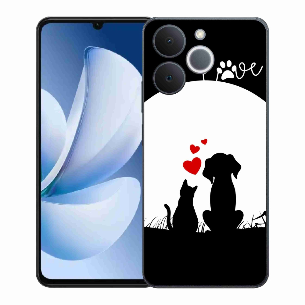 Gélový kryt mmCase na Realme Note 70T - zvieracia láska