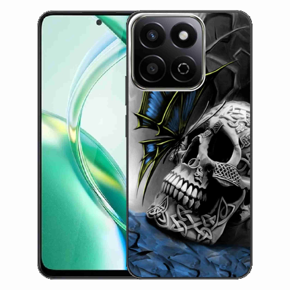 Gélový kryt mmCase na Honor 200 Smart 5G - motýľ a lebka