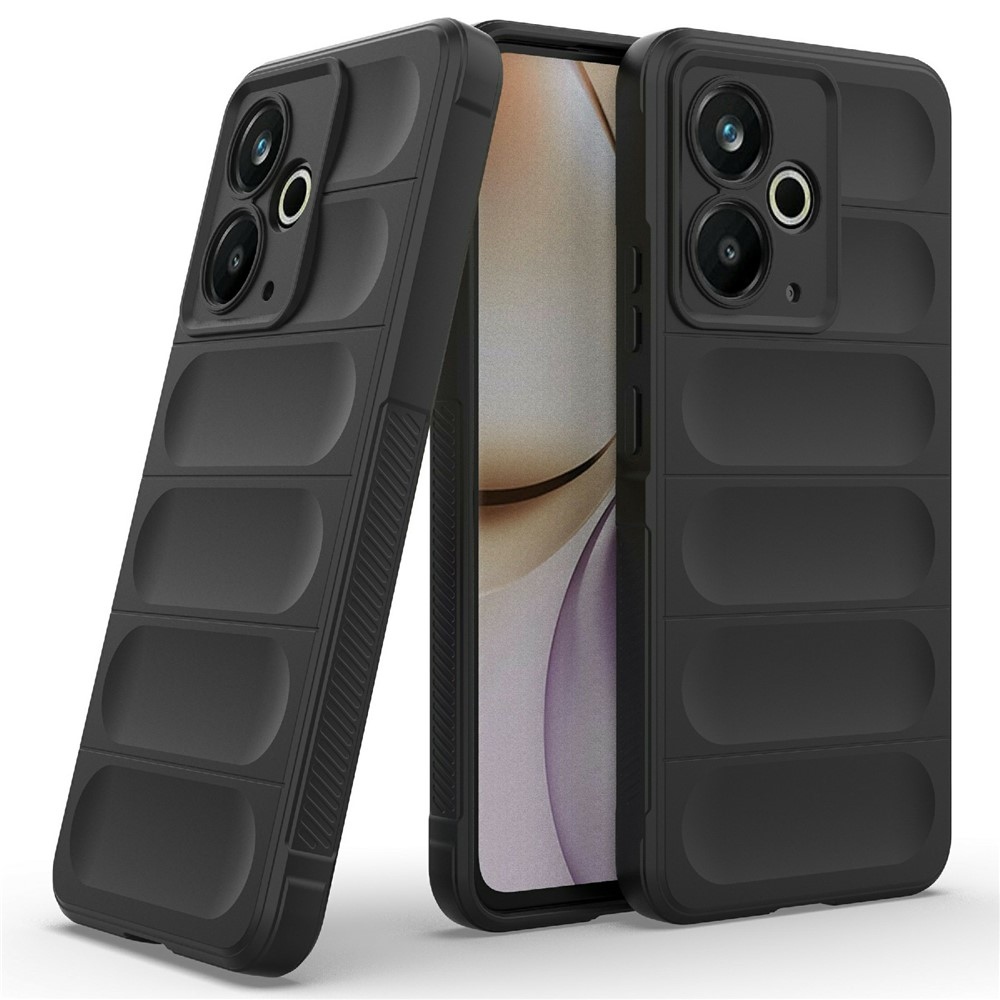 Rugg odolný gélový obal na Realme 14T 5G - čierny
