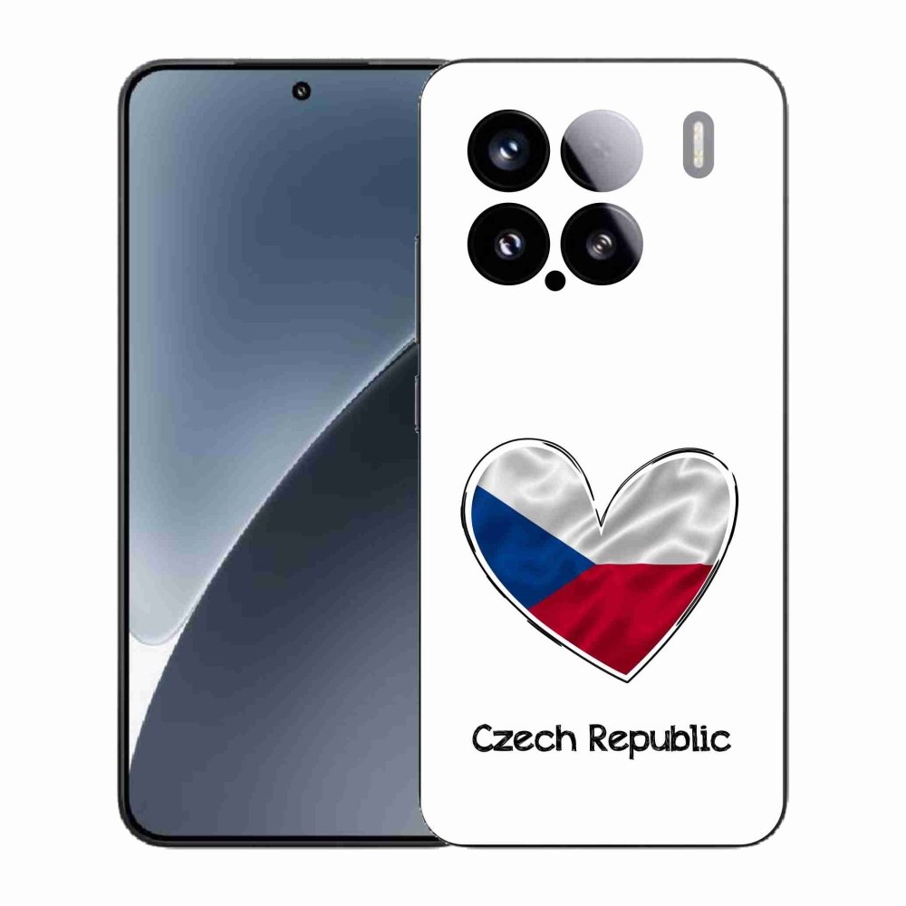 Gélový kryt mmCase na Xiaomi 15 - vlajka srdca biele pozadie