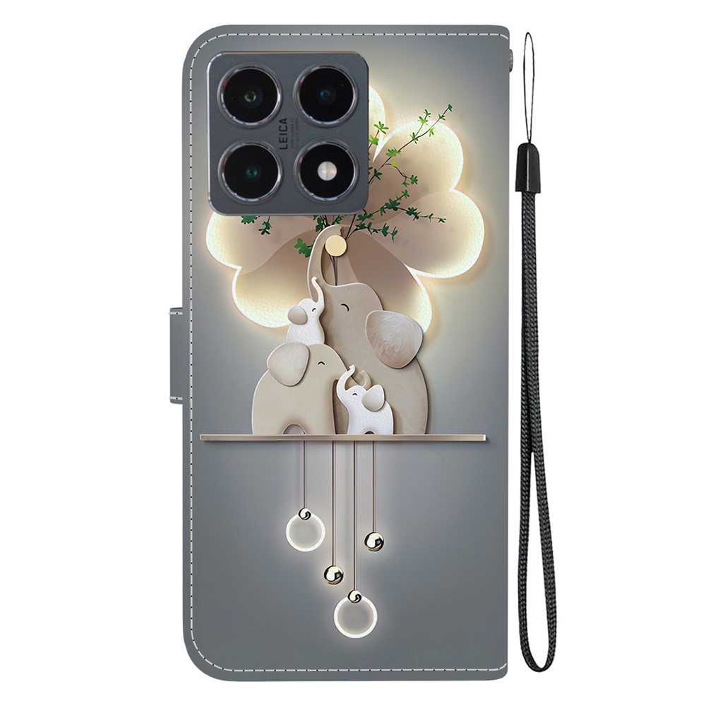 Versatile knižkové púzdro na Xiaomi 15T - slony