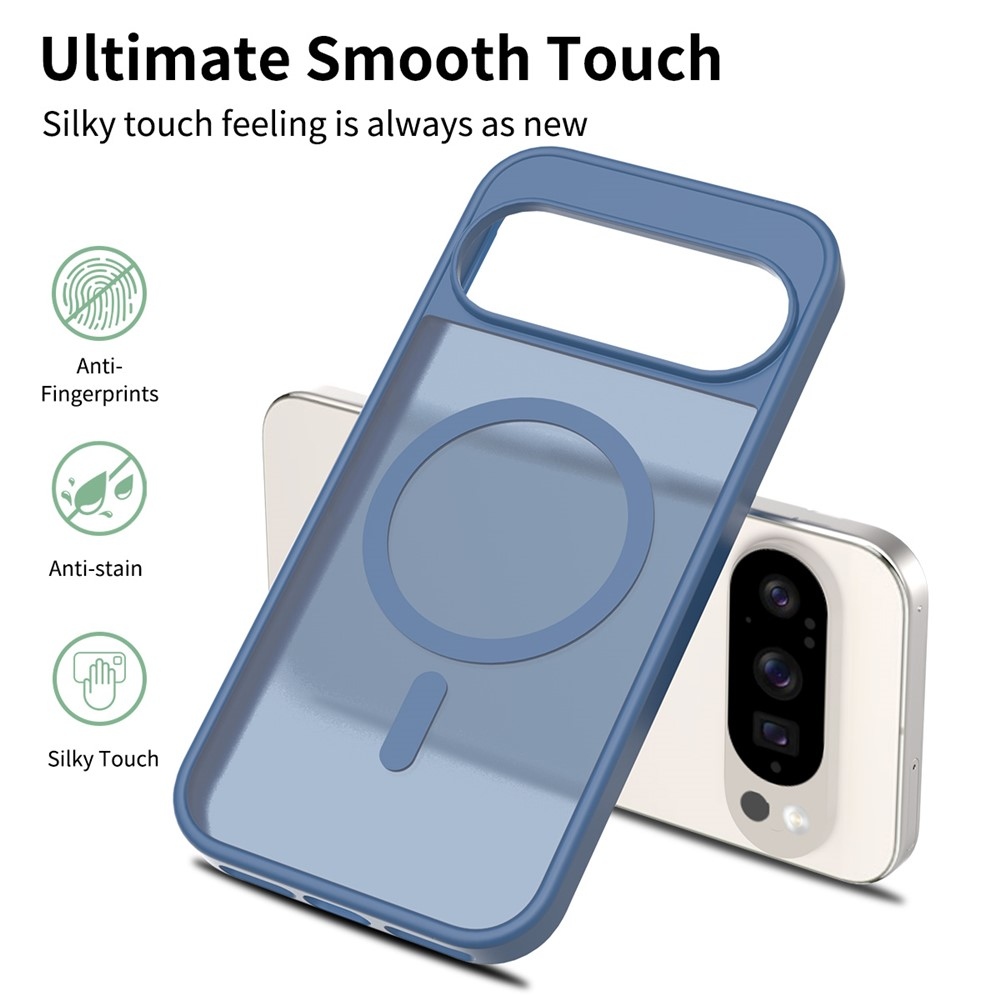 Skin gélový obal s pevným chrbtom a podporou MagSafe na Google Pixel 10 Pro/Pixel 10 - modrý
