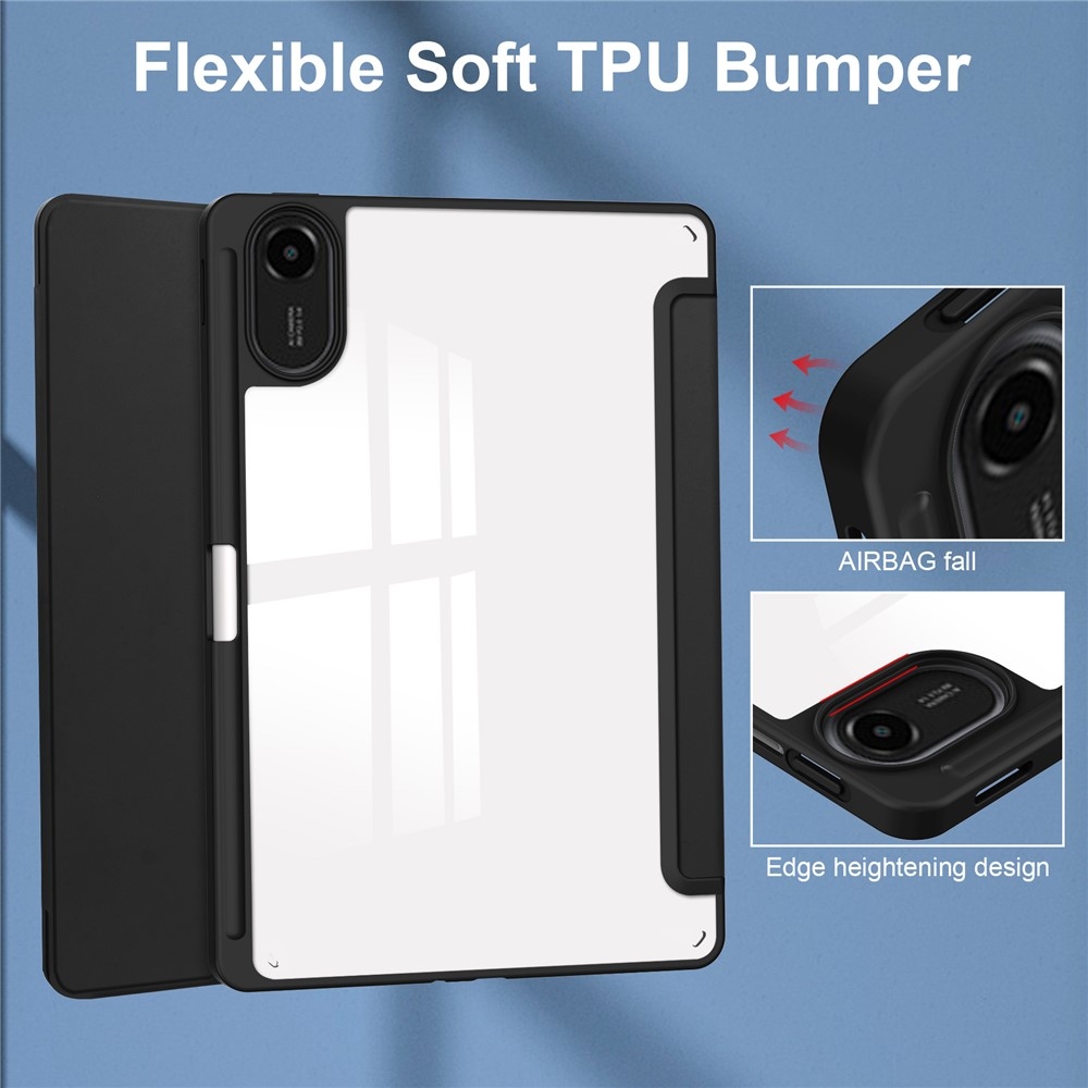 Case chytré zatváracie púzdro na tablet Xiaomi Redmi Pad 2 - čierne